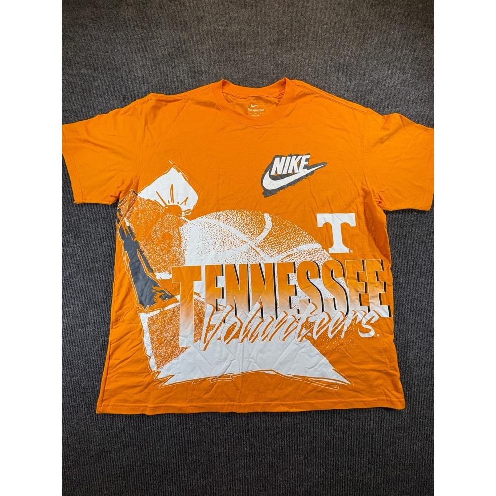 Nike Tennessee Volunteers Orange Graphic T-Shirt Mens XL NCAA Basketball Tee